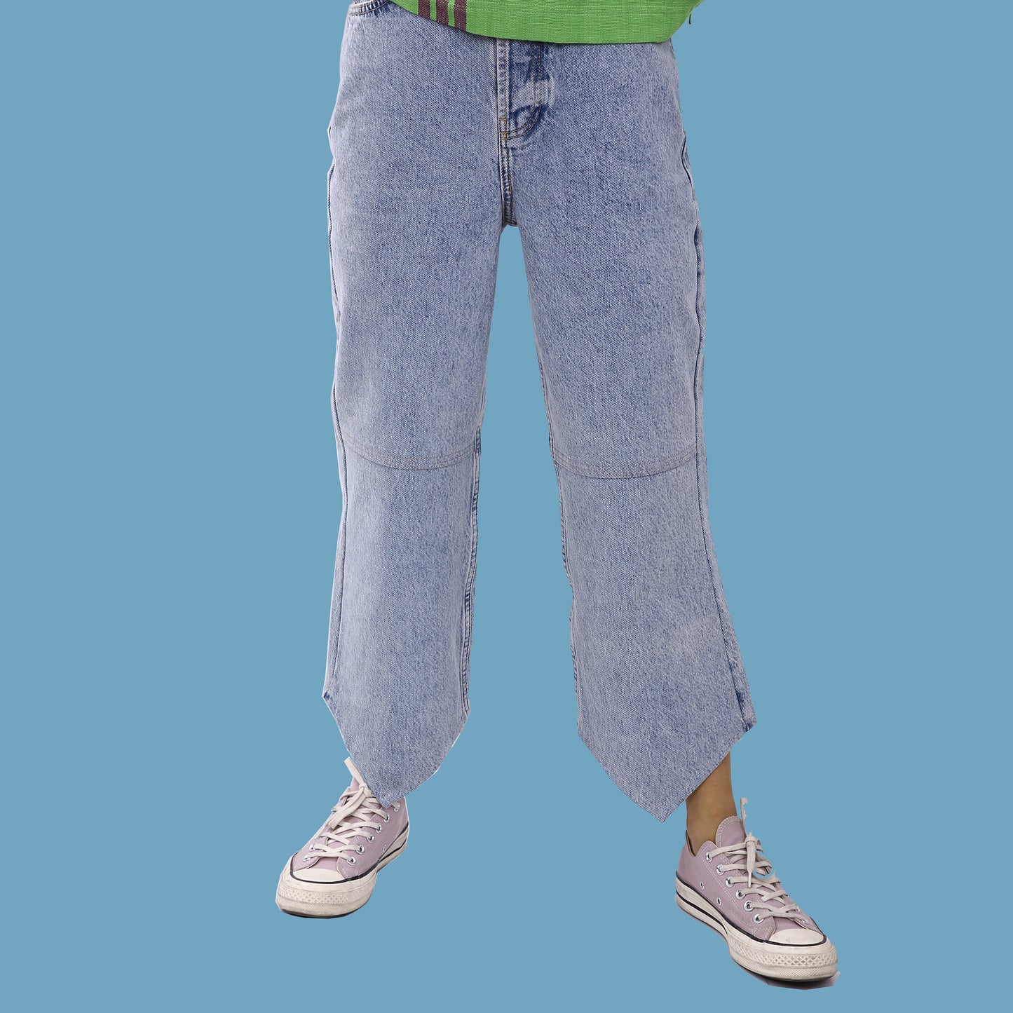 Bandana Jeans with Green back-pockets
